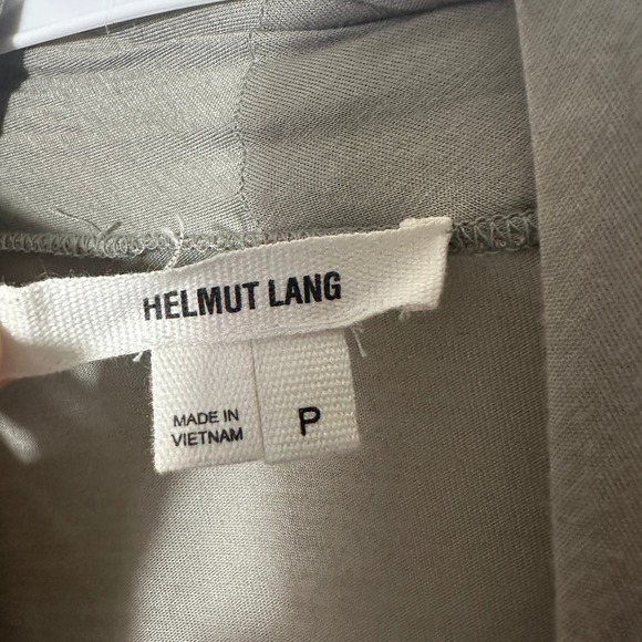 Helmut Lang Gray Open Front Drape Cardigan Lightweight Micro Modal Pockets XS - Picture 2 of 6